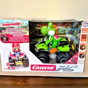 Carrera RC Licensed Nintendo Mario Kart Remote Control Toy Car, Yoshi